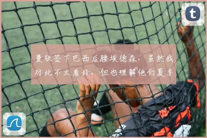 曼联签下巴西后腰埃德森，虽然我对此不太看好，但也理解他们夏季中场补强的迫切需求_防守_欧元_意甲